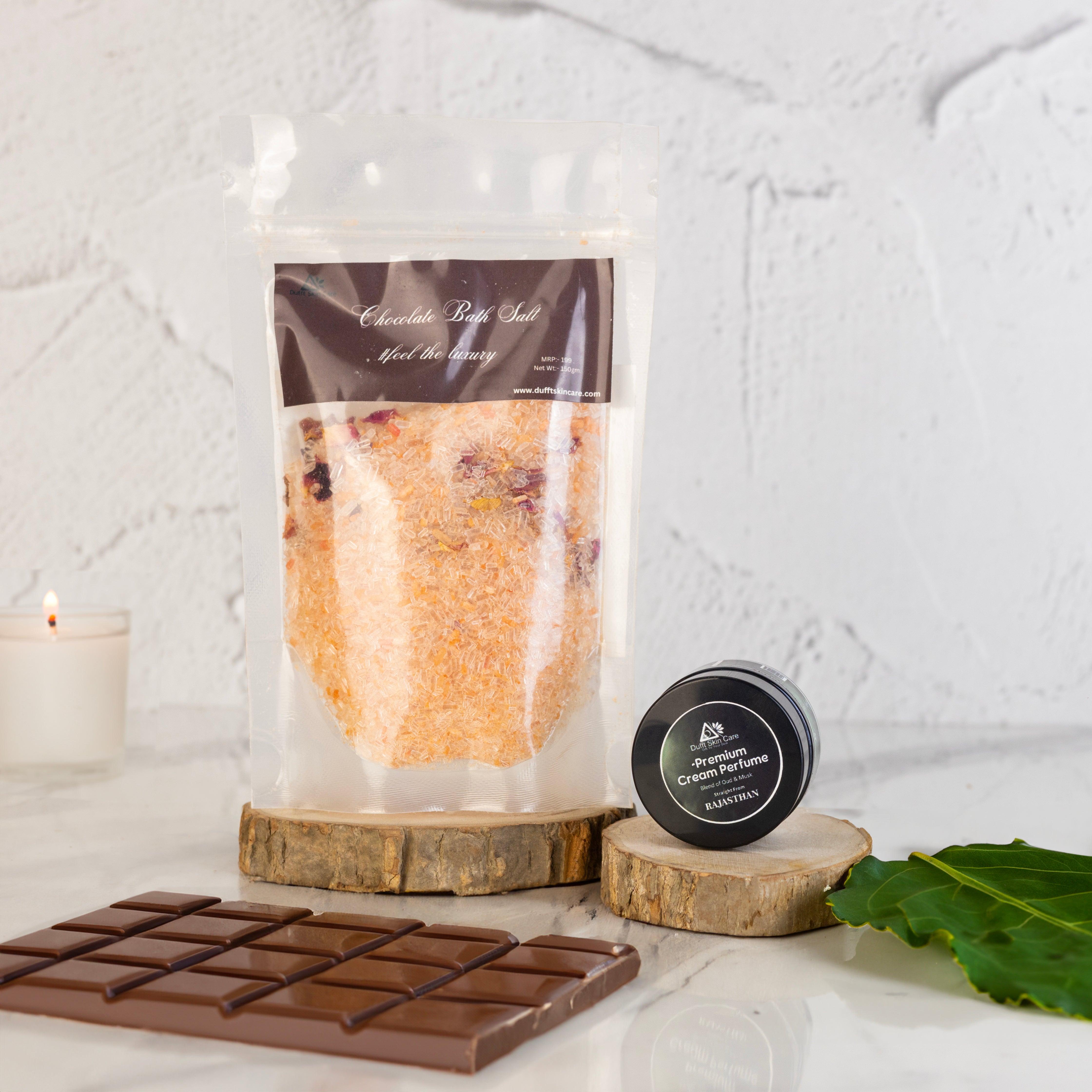 Premium Cream perfume & Chocolate Bath Salt - Dufft Skin Care