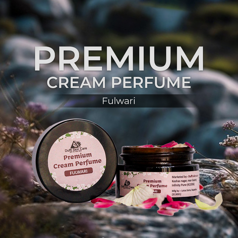 Fulwari Premium Cream Perfume, with notes of lemon peal, rose an luxury white musk (15gm)