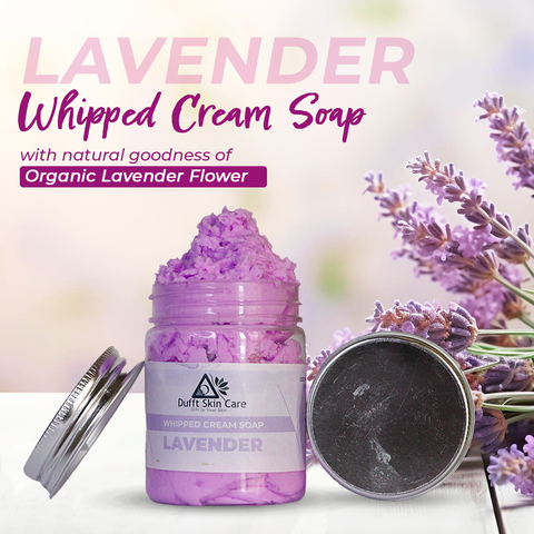 Luxurious Lavender Whipped Cream Soap (75gm)