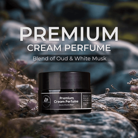 Premium Cream Perfume Infused with Oud & White Musk (15gram) - Dufft Skin Care