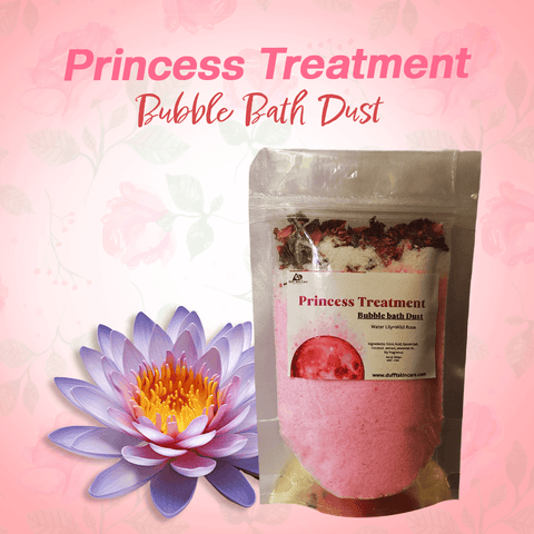 Bubble Bathing Dust (Princess Treatment) with Water Lily & Wild Rose (150 grams) - Dufft Skin Care