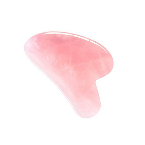 Real Rose Quartz Quick Gua Sha Face Massager (Relaxes Muscle & Releases Tention) (Qt:- 1 Gua Sha))