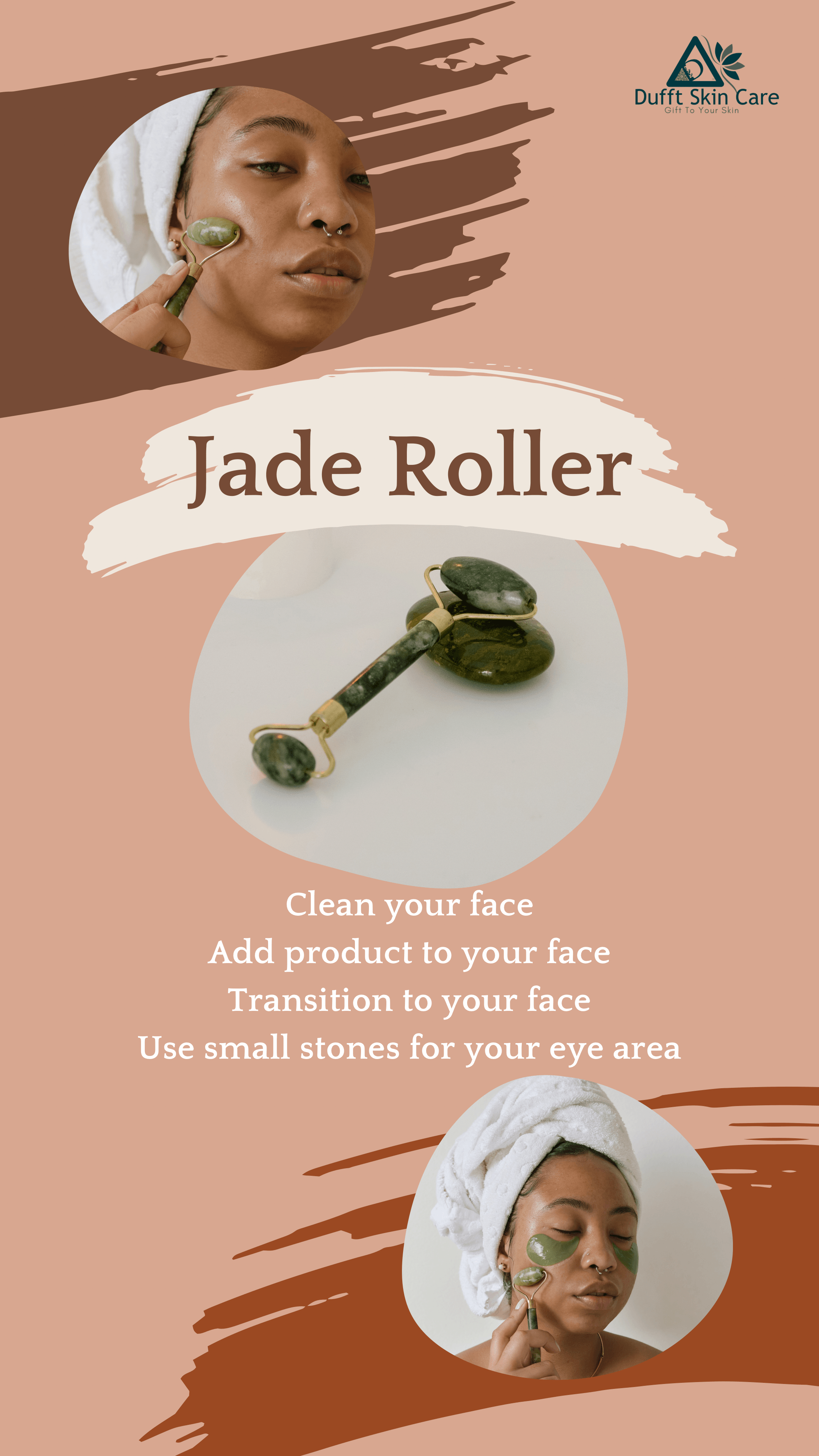 Jade Face Roller (Massager) - Dufft Skin Care