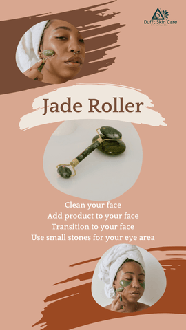 Natural Jade Face Roller & Natural Jade Gua Sha (Combo) - Dufft Skin Care