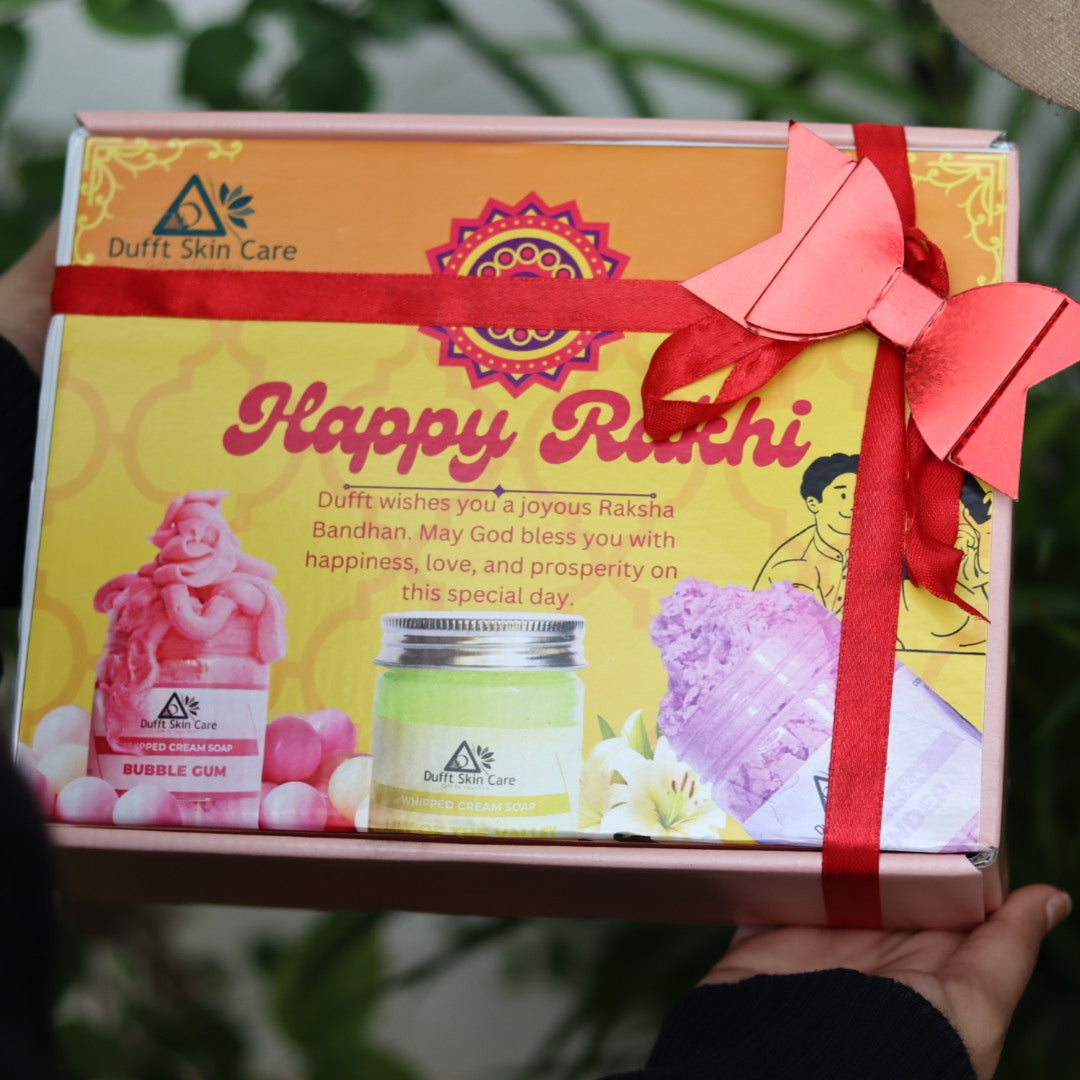 Raksha Bandhan Hamper - Whipped Cream Soaps & Bath Salts Combo