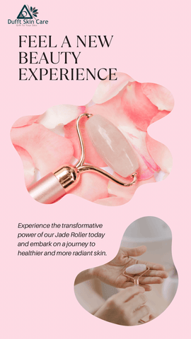 Real Rose Quartz face Roller - Dufft Skin Care